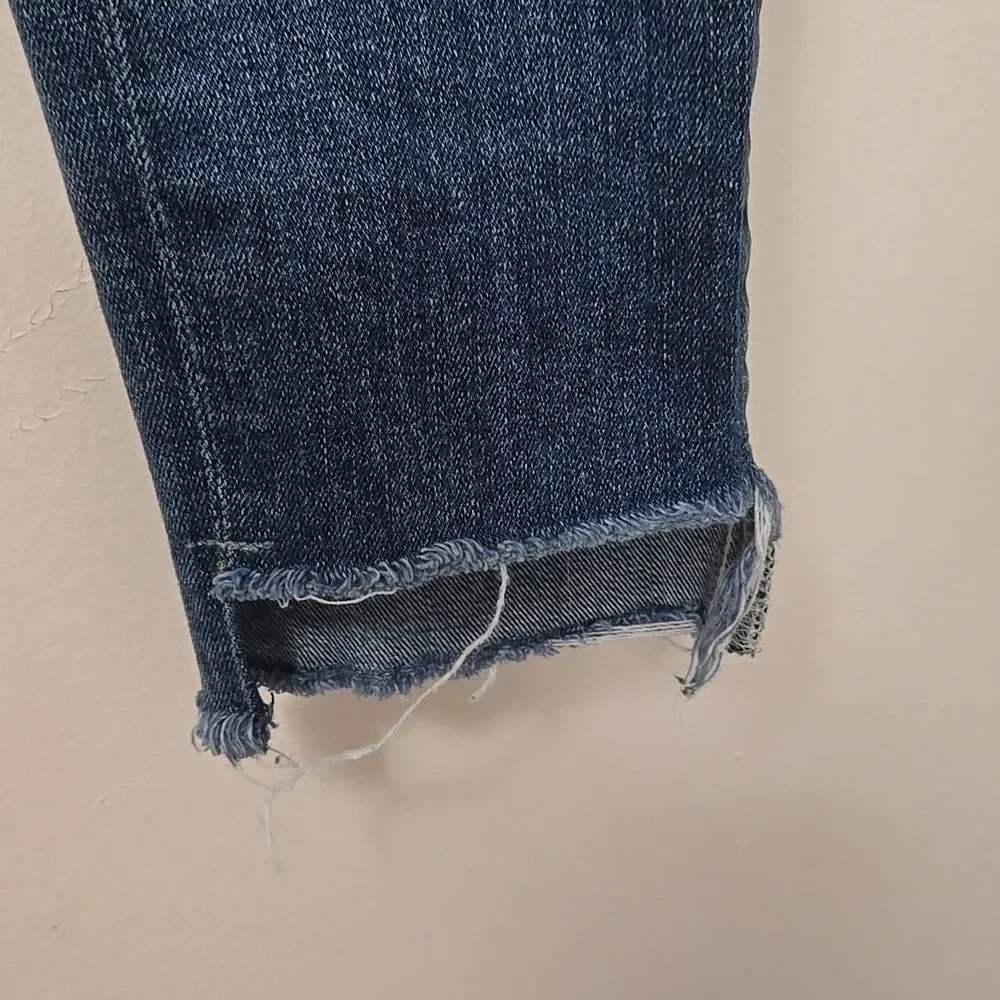 Citizen of Humanity Rocket Crop High Rise Skinny Jeans Blue Size 26 Aritzia - Picture 2 of 9